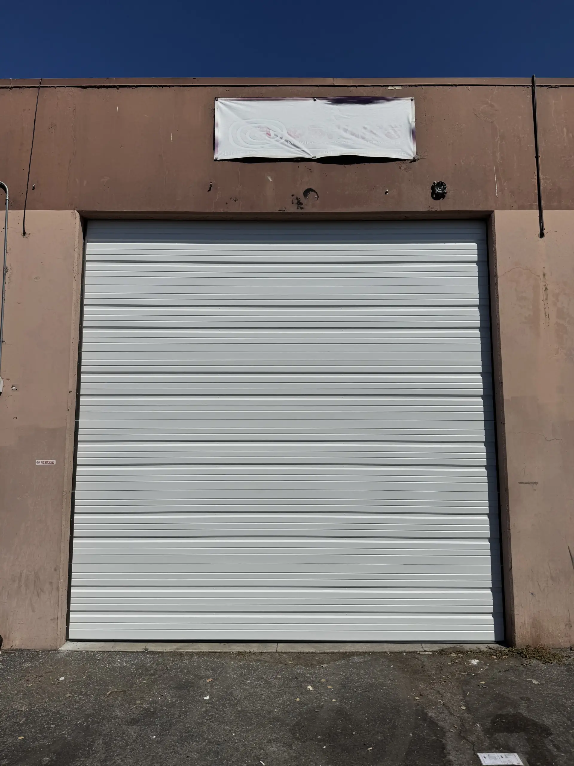 Commercial garage door installation in San Jose by Level 10.