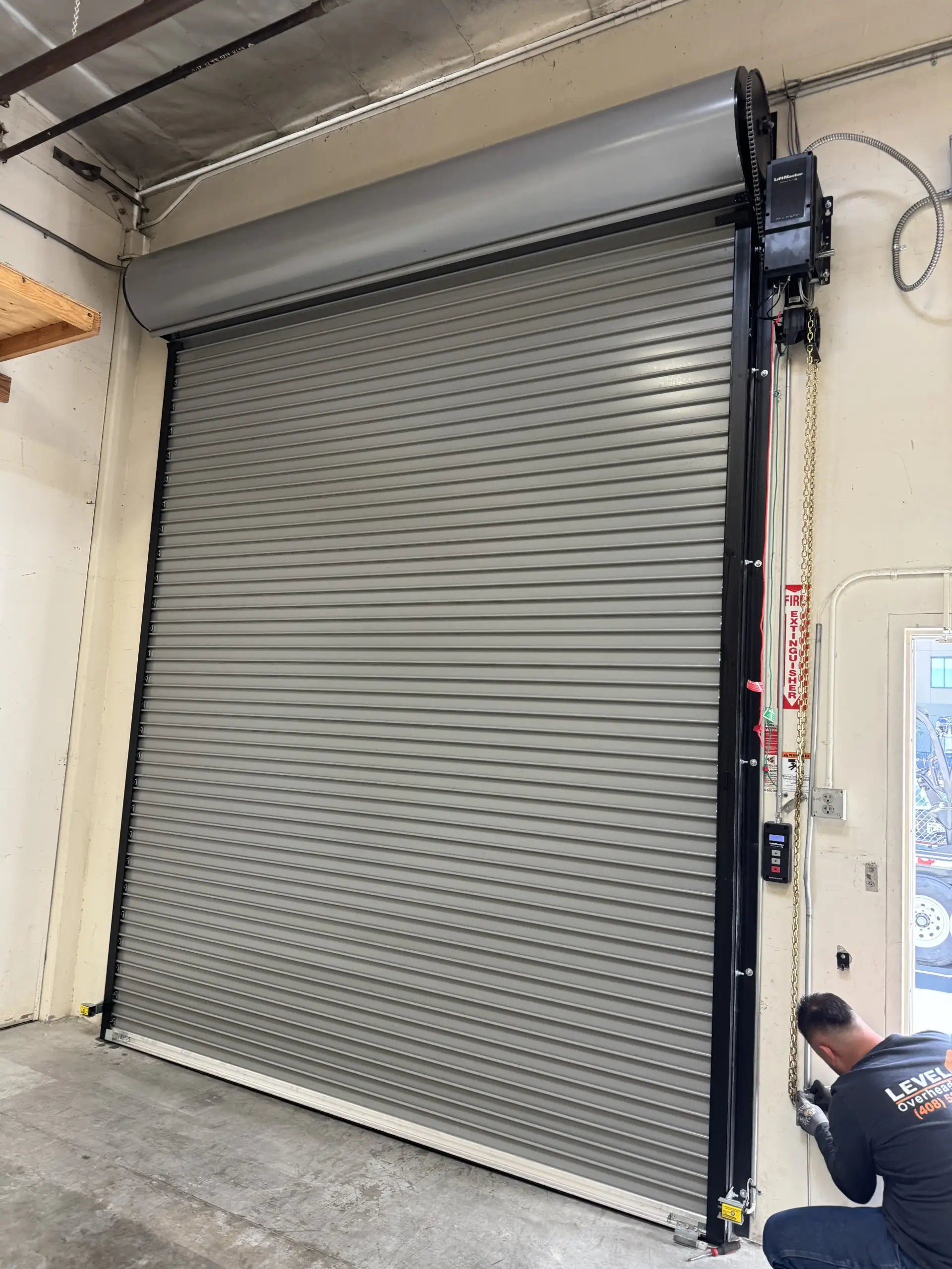 Commercial garage door instalation and repair in San Jose area.