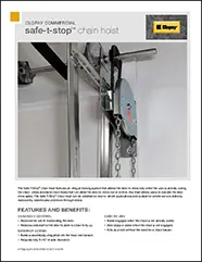 Safe-T-Stop Chain Hoist Brochure
