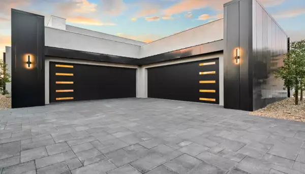 Modern Steel garage door