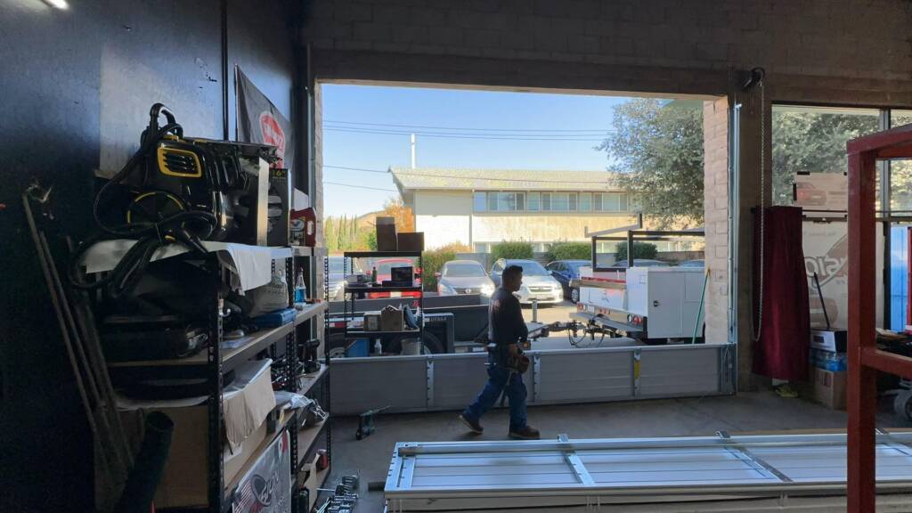 Commercial garage door maitanence